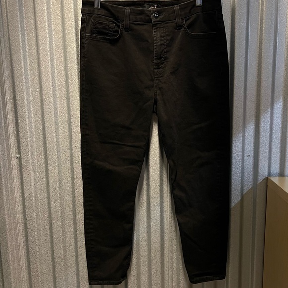 Jen7 7 for all Mankind petite ankle skinny black jeans size 12 women - Picture 10 of 16